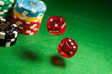 Roulette wheel spinning during live broadcast